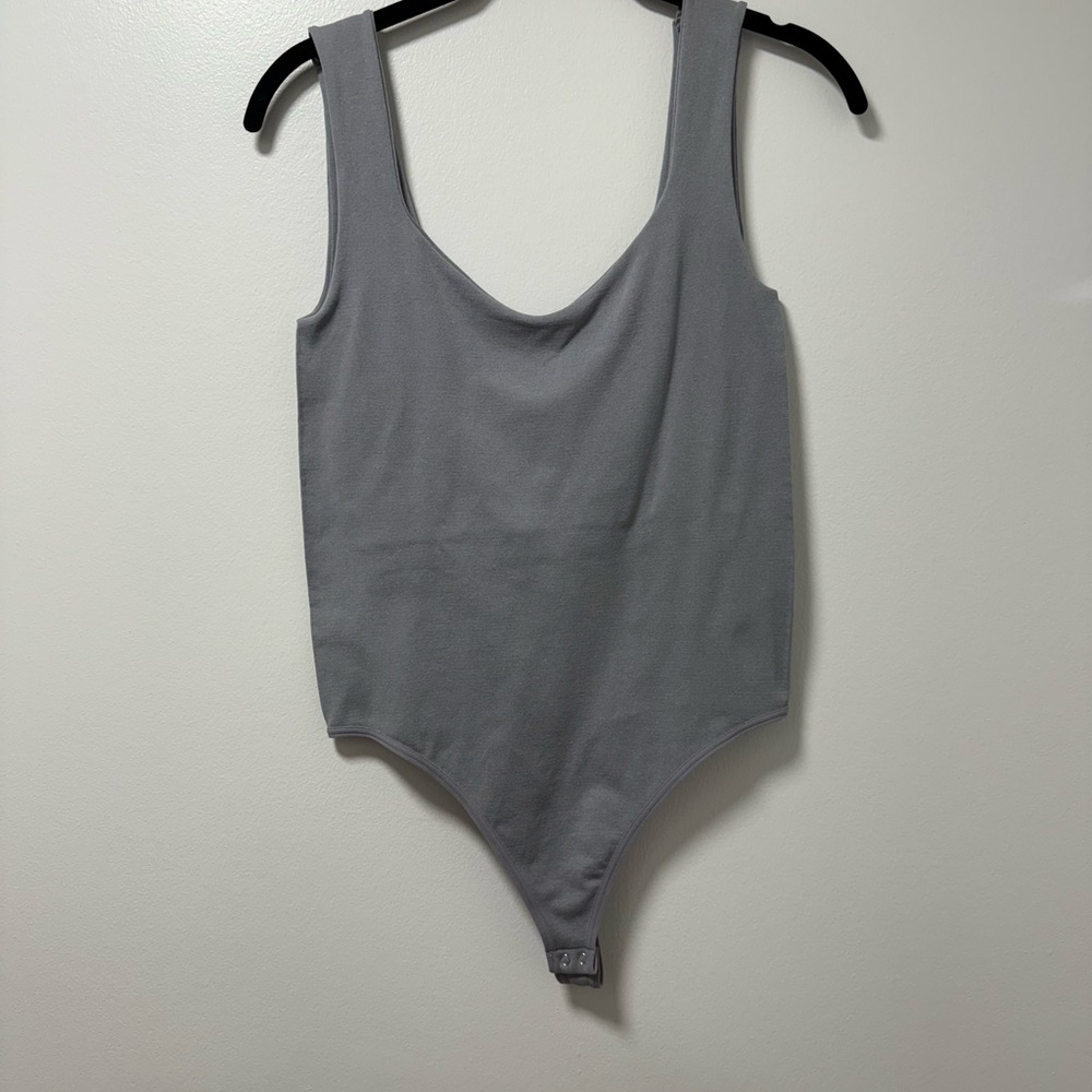Free People Gray Bodysuit // NWOT // size M/L